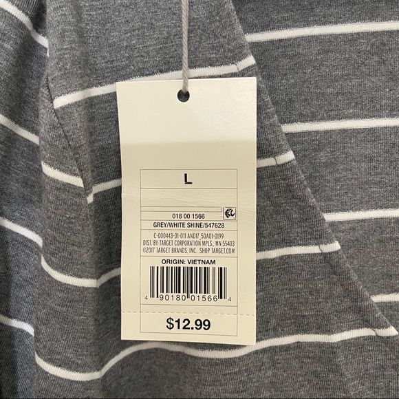 Grey and white striped tee - Picture 3 of 3